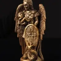 Фигура "Архангел Михаил" 14х9х4 см, бронза