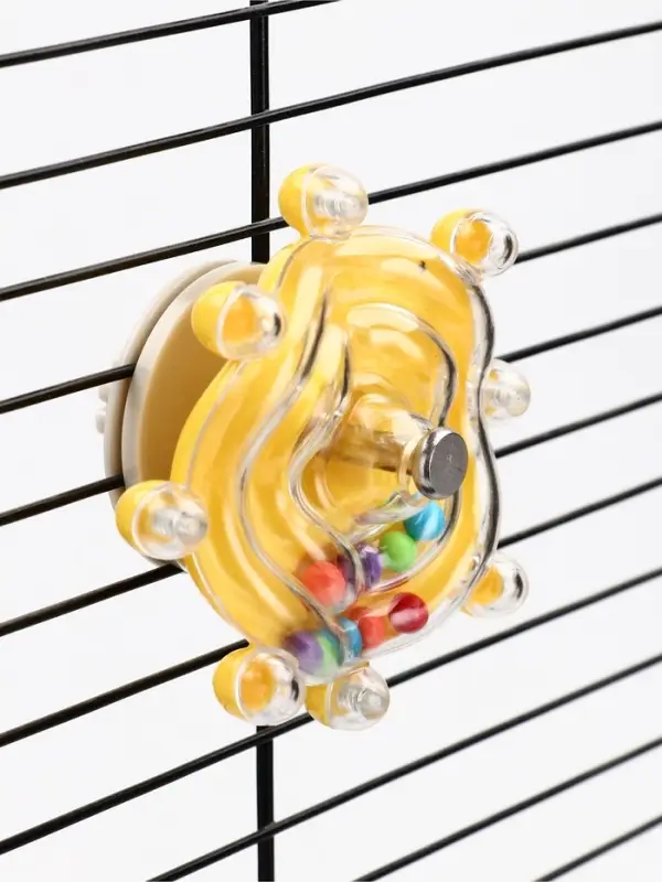 Игрушка для птиц &laquo;Карусель&raquo;, 8 см, оранжевая