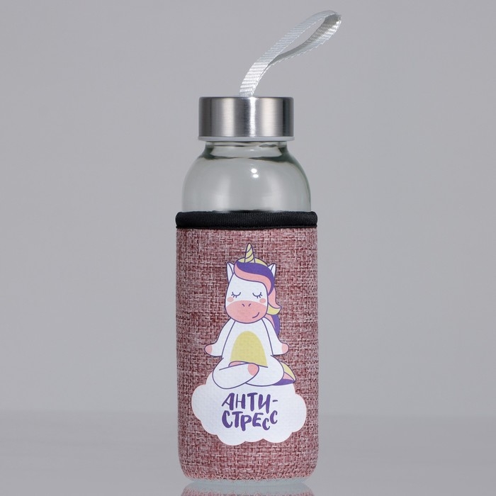 Бутылка для воды в чехле SVOBODA VOLI &laquo;Антистресс&raquo;, 350 мл