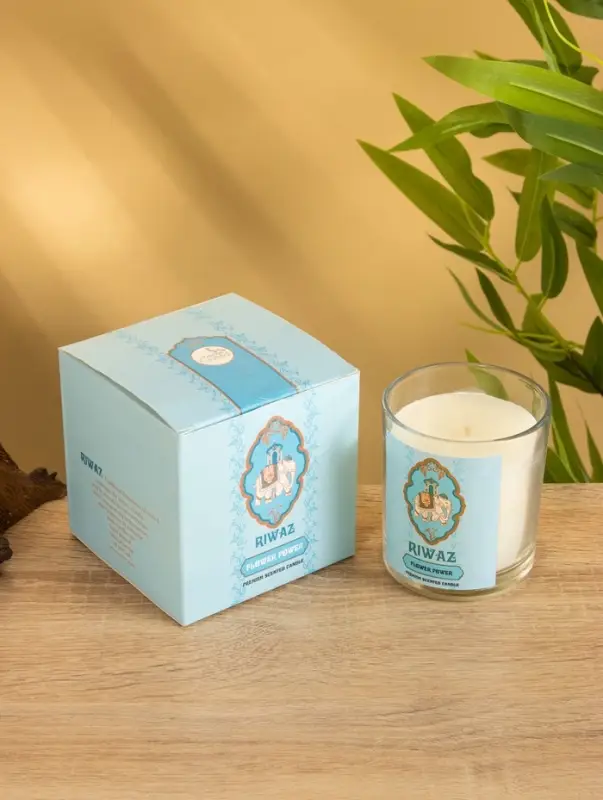 Свеча ароматическая в стекле "Гардения" соевый воск 120гр