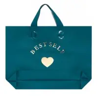 Пакет с петлевой ручкой синий 34 х 25 х 8 см  80 мкм