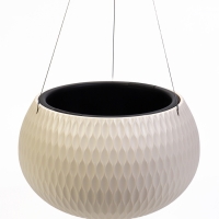 Кашпо "Жемчужина" 7л подвесное, бежевый