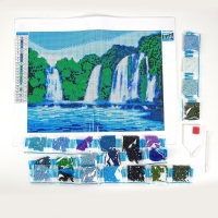Алмазная мозаика с полным заполнением на холсте &laquo;Водопад&raquo;, 30 х 40 см