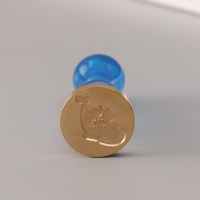 Сургучный набор "Песня кита" печать, ручка, сургуч 12,5х10х3,6 см