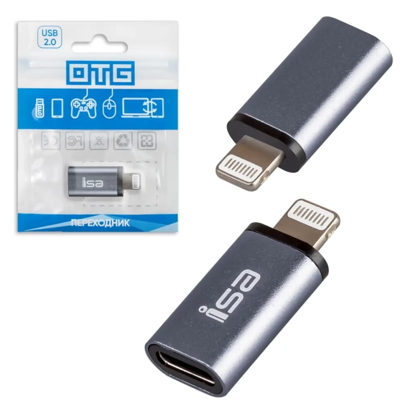 Переходник Type-C на Lightning P-04 ISA