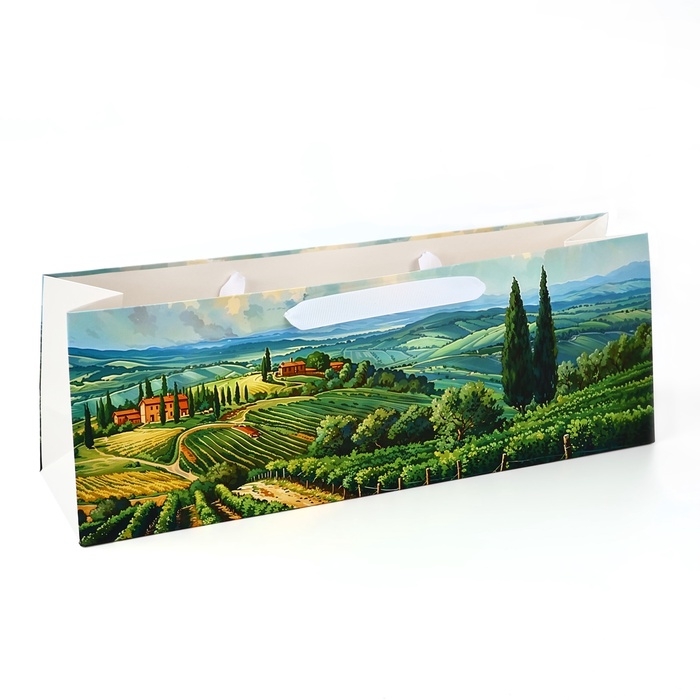 Пакет под бутылку горизонтальный &laquo;Сад&raquo;, 36 &times; 10 &times; 13 см