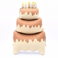 Воздушный шар фольгированный 60" &laquo;Большой сливочный торт&raquo;, под воздух