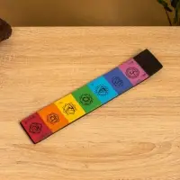 Подставка под благовония "7 чакр" 28х5 см, дерево