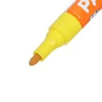 Маркер-краска, лаковый наконечник, пулевидный 4 мм, ширина линии 2.5 мм, желтая, цена за 1 штуку