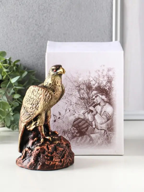 Копилка "Орёл" 17,5х10х10 см, чёрный