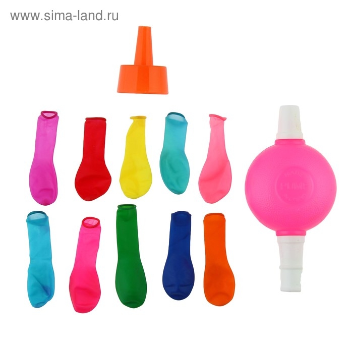 Набор &laquo;Водная бомба&raquo;, 200 шт. с насосом и насадкой, цвета МИКС