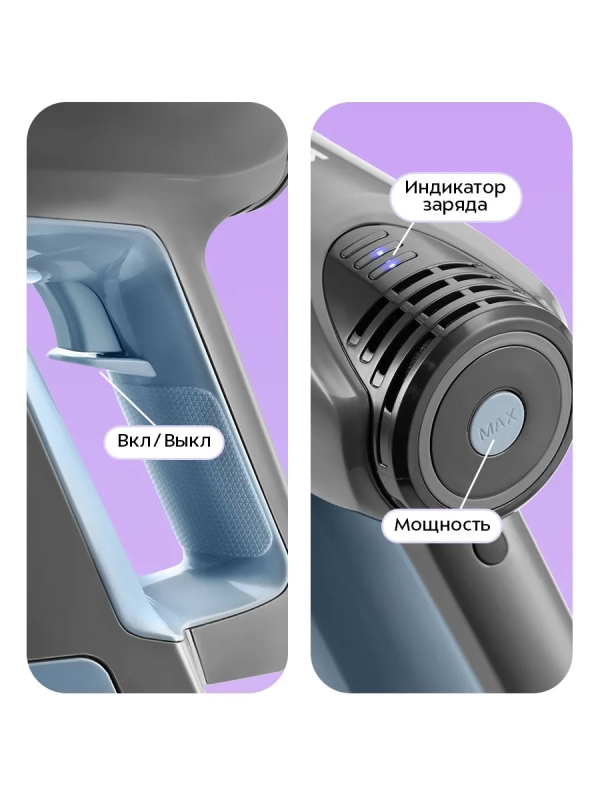 Пылесос для дома вертикальный беспроводной КТ-5355