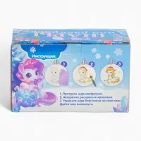 Набор для творчества &laquo;Елочные шары под раскраску &raquo;Исполнения желаний&laquo; + краски,7 см, 2 шт.