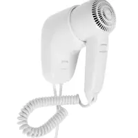 Фен LGE-006, 1600 Вт, настенный, 2 скорости, крепление, белый