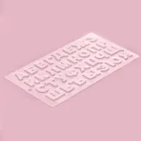 Форма для шоколада &laquo;Алфавит&raquo;, 35&times;20 см, 31 ячейка, прозрачная