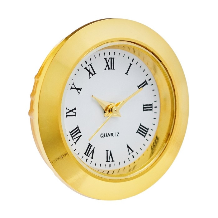 Циферблат для наручных часов, d-2.5 см, LQ377А, дискретный ход, золото