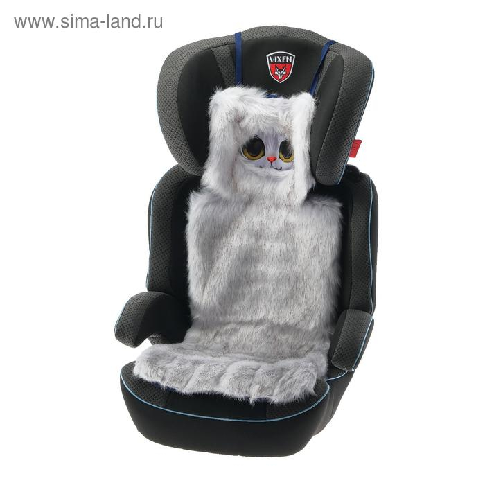 Накидка &laquo;АВТОНЯША&raquo; для детского автокресла, Кошечка, светло-серая