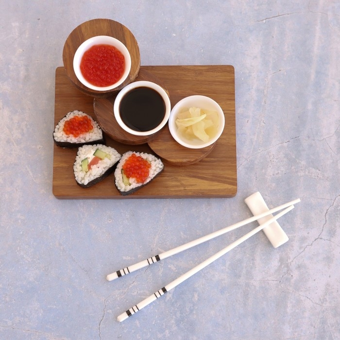 Набор керамических палочек для суши &laquo;Геометрия&raquo;, 10 предметов, h=24,5 см