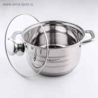 Кастрюля &laquo;Элис&raquo;, 4.5 л, d=22 см, капсульное дно, индукция