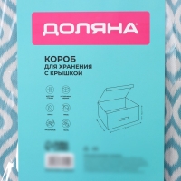 Короб для хранения Доляна &laquo;Лагуна&raquo;, 30&times;28&times;15 см, цвет бирюзовый