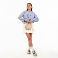 Сумка женская кросс-боди на молнии, цвет бежевый