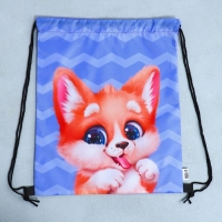 Мешок для обуви &laquo;Очаровательный щенок&raquo; болоньевый материал, 30 х 40 см