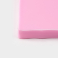 Молд для заливки Доляна &laquo;Листики&raquo;, 10 ячеек, силикон, 9&times;7.2 см, розовый