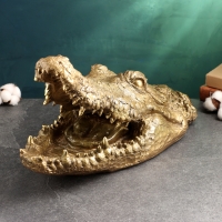 Фигура "Пасть крокодила" 23х45см, бронза