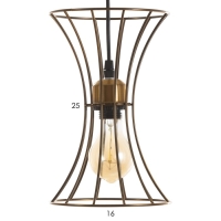 Светильник BayerLux "Анетта" Е27 40Вт золото 16х16х23-123см