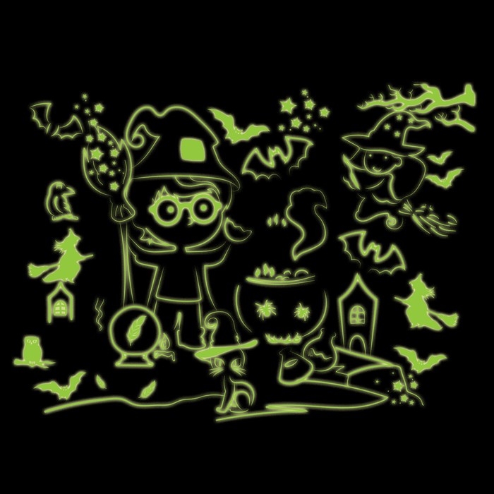 Пазлы светящиеся в темноте &laquo;Ночь колдовства&raquo;, 88 деталей