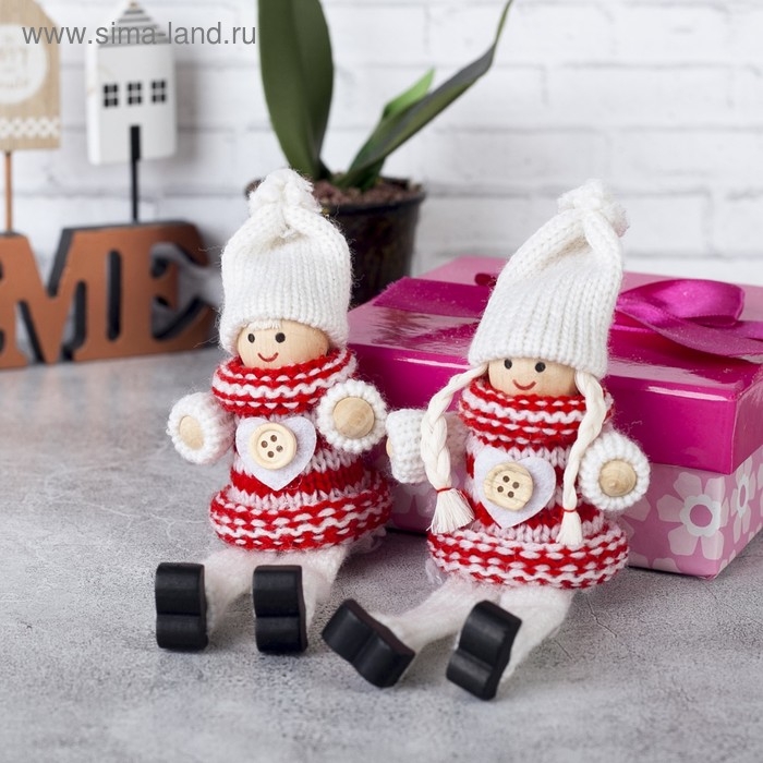 Игрушка - подвеска &laquo;Зимние куколки&raquo;, МИКС