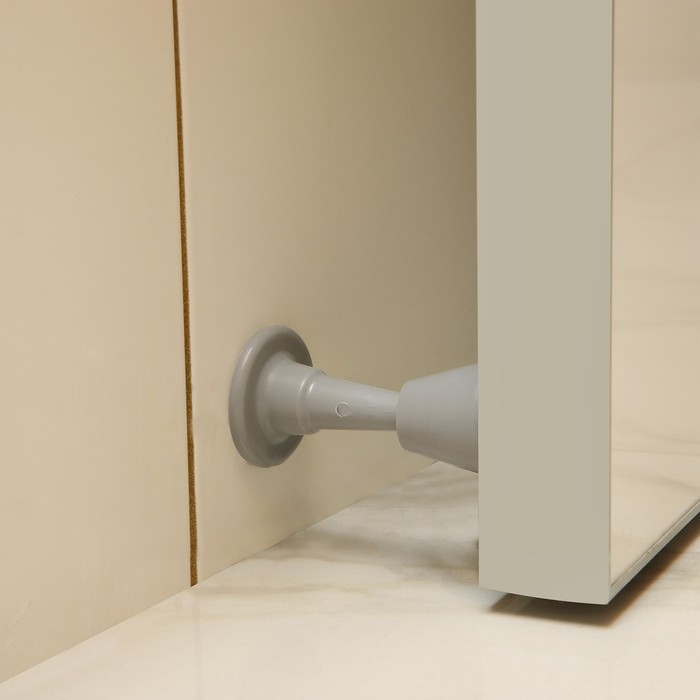 Дверной ограничитель LOCKLAND, прямой, h=97 мм, цвет серый