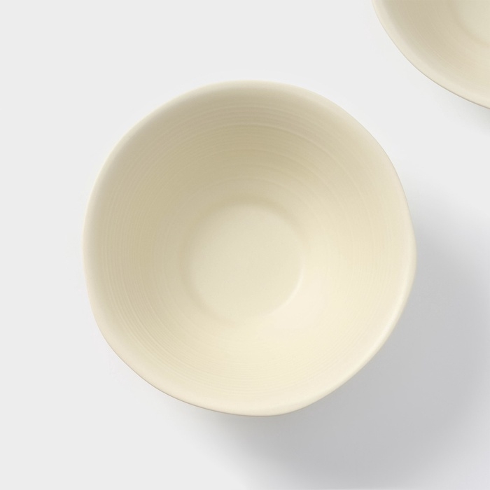 Салатники Magistro Jarwah Lugerne, 630 мл, 18&times;7,5 см, набор 2 шт, фарфор, молочные