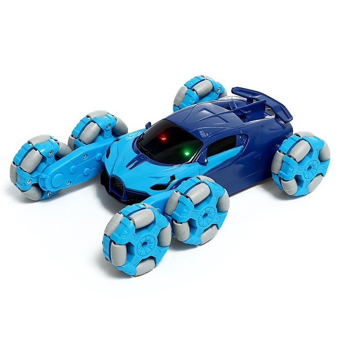 Машина радиоуправляемая &laquo;Трюковая&raquo;, дым, с аккумулятором, цвет синий