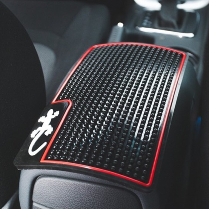 Массажный коврик подлокотника, ящерица с красной окантовкой, 26&times;15 см