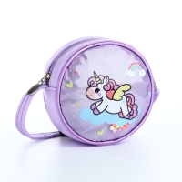 Сумка детская для девочки на молнии &laquo;Выбражулька&raquo;, цвет сиреневый