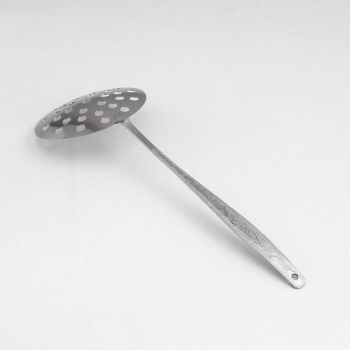 Шумовка большая &laquo;Уралочка&raquo;, 30 см, d=10,5 см, толщина 2 мм, упрощённая обработка