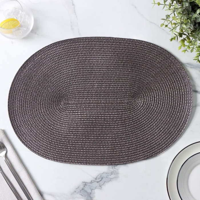 Салфетка сервировочная на стол Magistro &laquo;Лофт&raquo;, 31&times;45 см, цвет чёрный