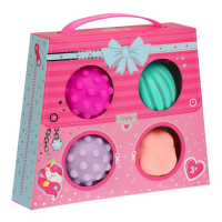 Набор развивающих тактильных мячиков &laquo;Сумочка&raquo;, с пищалкой, 4 шт, Крошка Я