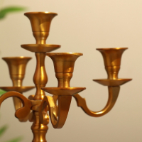 Подсвечник "Джания" на 5 свечей 18х18х35 см, алюминий