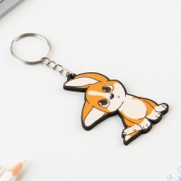 Брелок для ключей деревянный &laquo;Собачка с ушками&raquo;, 4,7 х 6 см