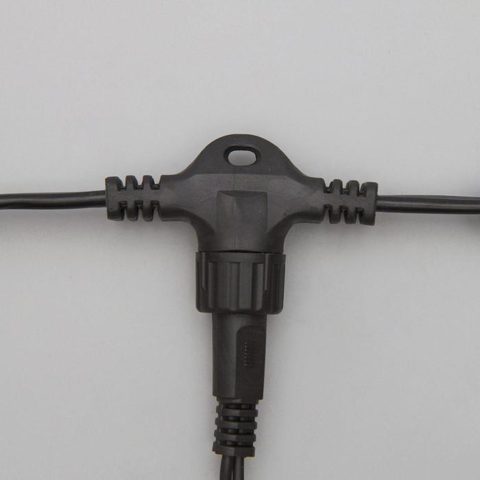 Гирлянда &laquo;Занавес&raquo; 2 &times; 3 м, IP44, УМС, тёмная нить, 760 LED, свечение белое, 220 В