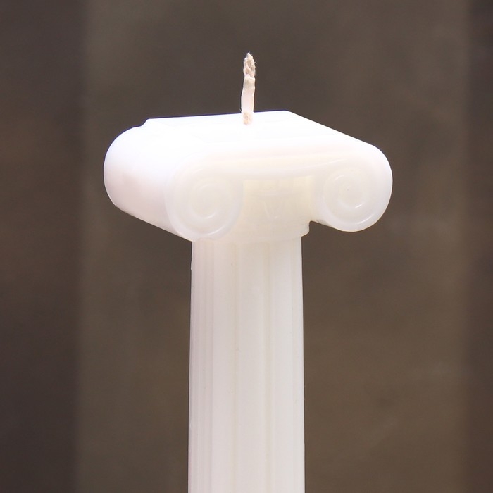 Свеча фигурная "Колонна", 5х19,5см, белая