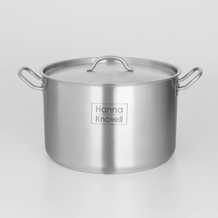 Кастрюля из нержавеющей стали Hanna Kn&ouml;vell с крышкой, 11 л, d=28 см, h=18 см, толщина стенки 0,8 мм, индукция