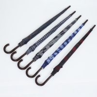 Зонт - трость полуавтоматический &laquo;Клетка&raquo;, 10 спиц, R = 60/70 см, D = 140 см, цвет МИКС