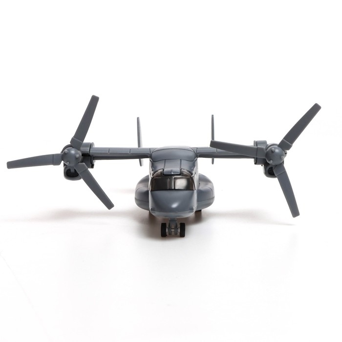 Вертолёт металлический &laquo;Воздушные силы&raquo;, инерционный, световые и звуковые эффекты, цвет серый