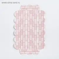 Коробка для печенья, кондитерская упаковка с пластиковой крышкой, My best wishes, 21 х 10.5 х 3 см