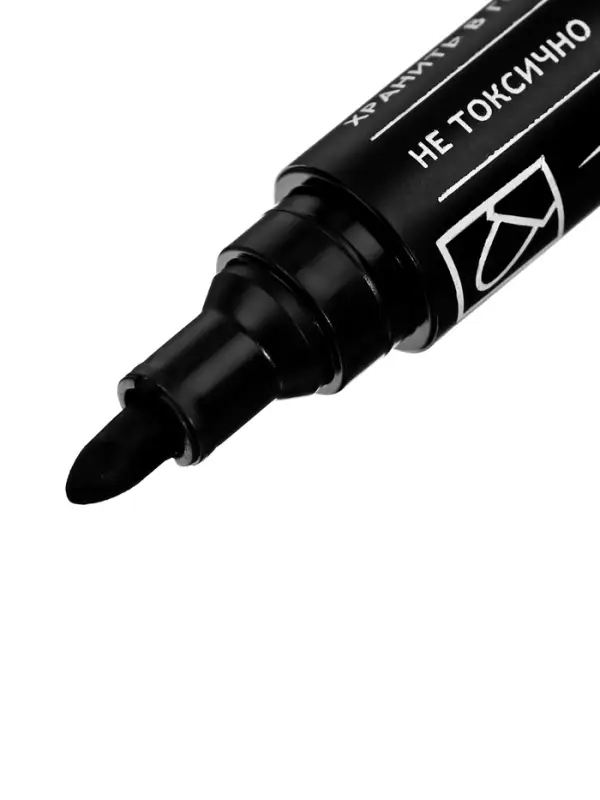 Маркер перманентный Beifa Office, 2.0 мм, чёрный