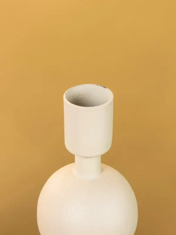 Подсвечник на 1 свечу текстурный "Фисташковый" с 3 сферами 10х10х25 см