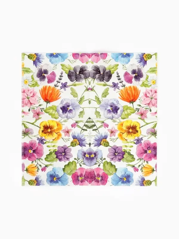 Салфетки бумажные двухслойные &laquo;Полевые цветы&raquo;, 33 х 33, 12 шт